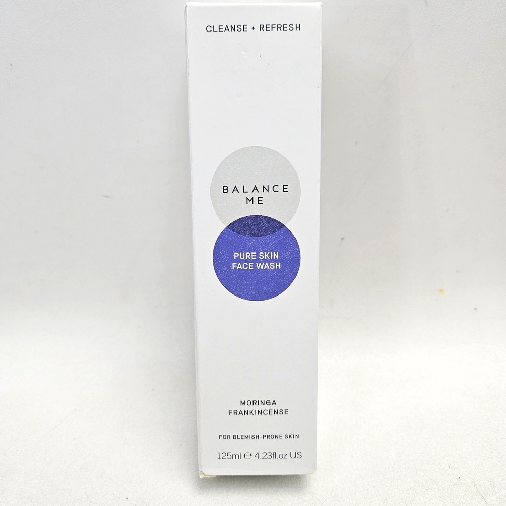 Balance Me Pure Skin Face Wash 125ml Moringa Frankincense for Blemish Prone Skin